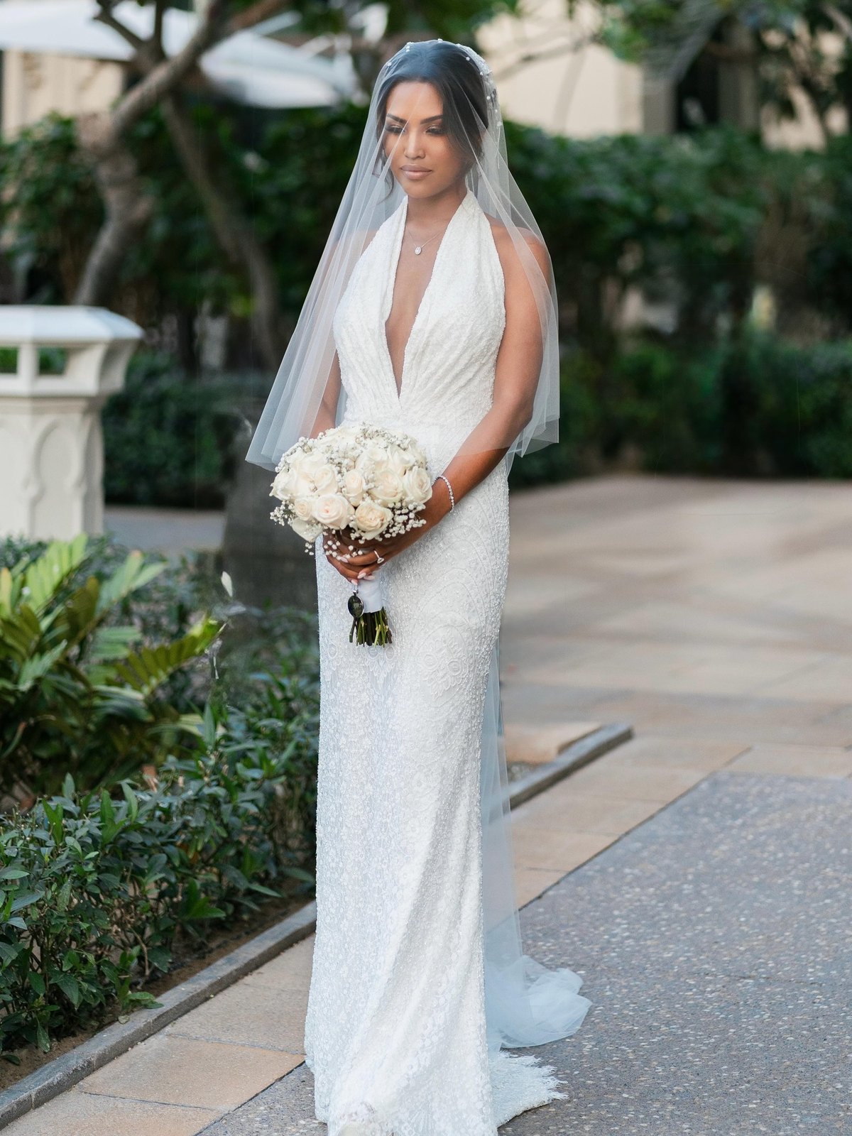 Private bridal couture Dubai — bespoke wedding dress by Haniye
